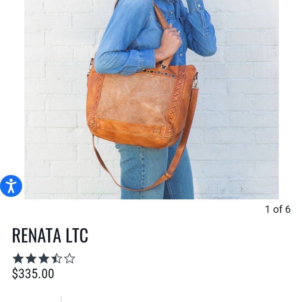 Bed Stu Renata LTC Leather Bag Pecan MM DD Great Used Condition!
